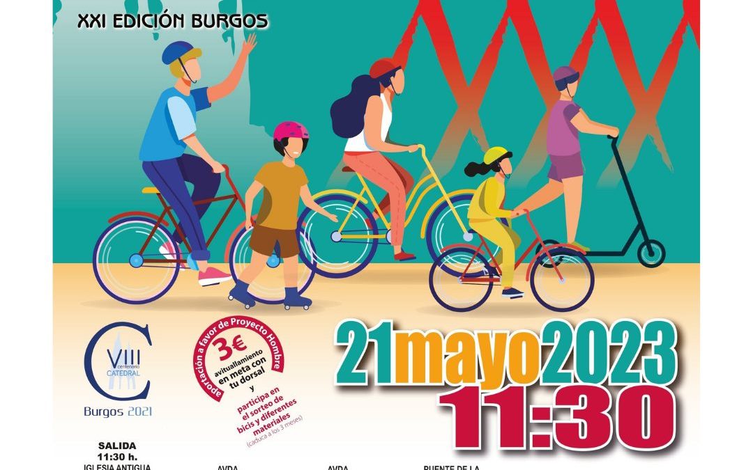 Día de la bici, solidarios sanos y en forma